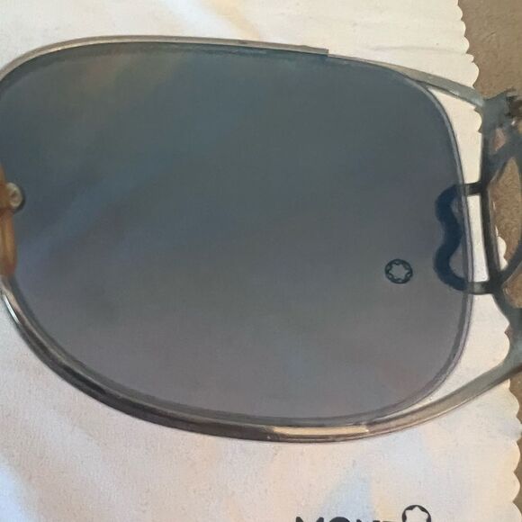 Mont Blanc Sunglasses MB318S  Women Dark Gray Gunmetal Rectangular 60-17 135 mm - Picture 13 of 14